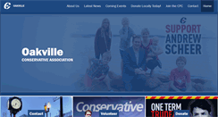 Desktop Screenshot of oakvilleconservativeparty.ca
