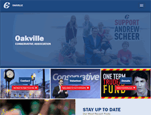 Tablet Screenshot of oakvilleconservativeparty.ca